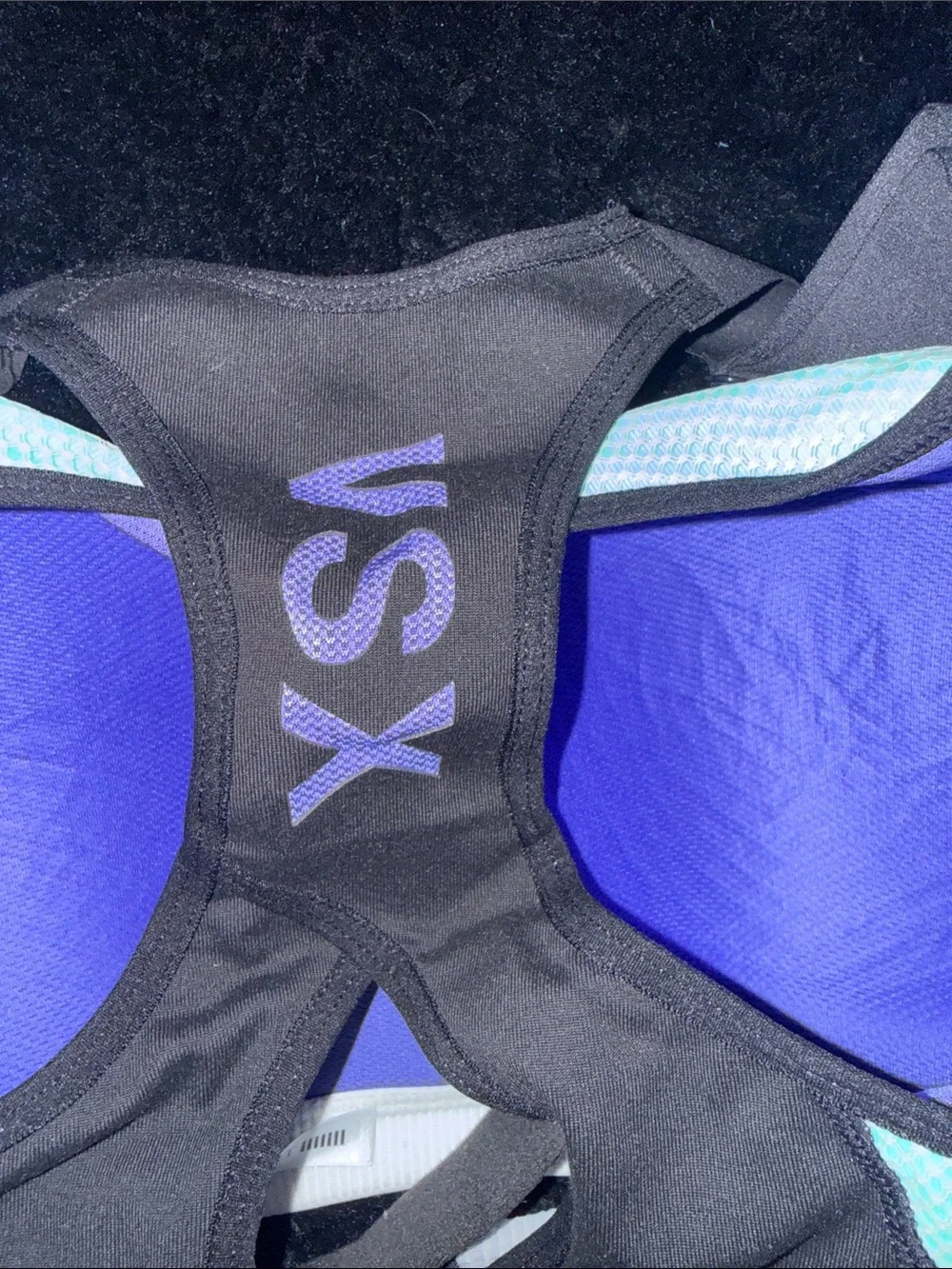 VSX Mint Green & Purple Racerback Support Sports Bra
